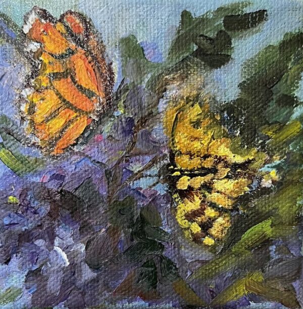 Impatient-Monarchs-4x4-oil-on-1-inch-canvas-cubes